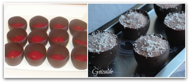 brownie mousse chupitos