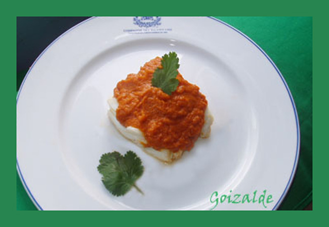 SKREI CON TOMATE AL TOMILLO