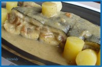 Lubina rellena al Txakoli