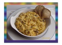 Risotto de pavo y setass