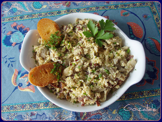 REVUELTO DE SETAS Y JAMÓN