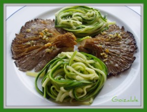 espaguetis calabacin