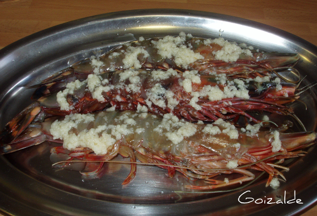 Langostinos jumbo majado