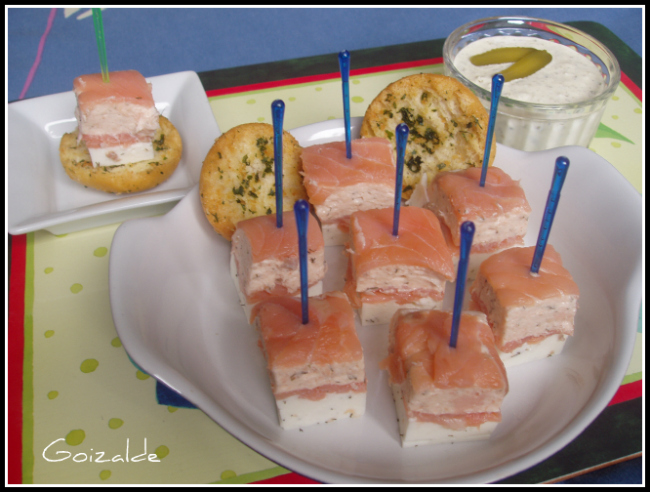 milhojas salmon ahumado