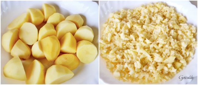 patata picada tortilla