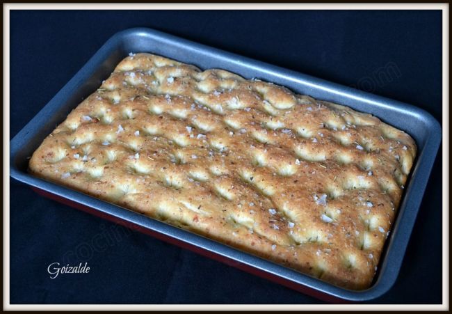 focaccia de parmesano y romero
